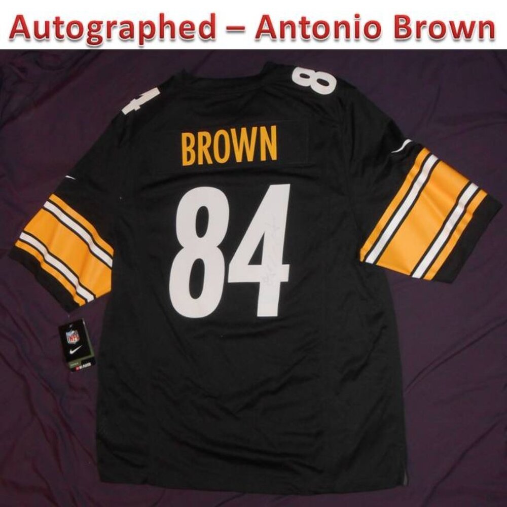 AUTOGRAPHED Antonio Brown Pittsburgh Steelers Jersey size Large shirt Nike NFL